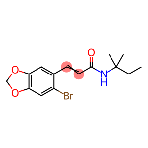 (E)-3-(6-BROMO-1,3-BENZODIOXOL-5-YL)-N-(TERT-PENTYL)-2-PROPENAMIDE