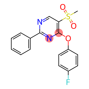 4-(4-FLUOROPHENOXY)-2-PHENYL-5-PYRIMIDINYL METHYL SULFONE