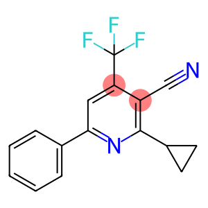 2-CYCLOPROPYL-6-PHENYL-4-(TRIFLUOROMETHYL)NICOTINONITRILE
