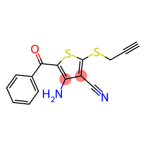 4-AMINO-5-BENZOYL-2-(2-PROPYNYLSULFANYL)-3-THIOPHENECARBONITRILE