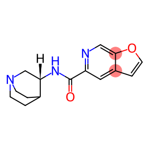 N-(3R)-1-Azabicyclo[2.2.2]oct-3-yl-furo[2,3-c]pyridine- 5-carboxamidehydrochloride                                               PHA 543613hydrochloride