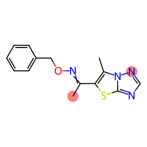 1-(6-METHYL[1,3]THIAZOLO[3,2-B][1,2,4]TRIAZOL-5-YL)-1-ETHANONE O-BENZYLOXIME