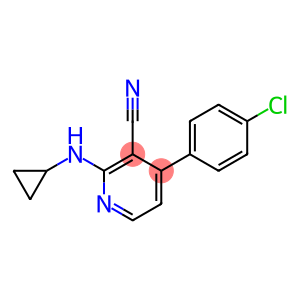 4-(4-CHLOROPHENYL)-2-(CYCLOPROPYLAMINO)NICOTINONITRILE