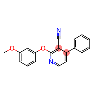 2-(3-METHOXYPHENOXY)-4-PHENYLNICOTINONITRILE