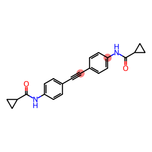 N-[4-(2-(4-[(CYCLOPROPYLCARBONYL)AMINO]PHENYL)ETHYNYL)PHENYL]CYCLOPROPANECARBOXAMIDE