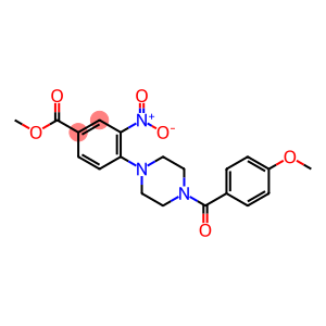 METHYL 4-[4-(4-METHOXYBENZOYL)PIPERAZINO]-3-NITROBENZENECARBOXYLATE