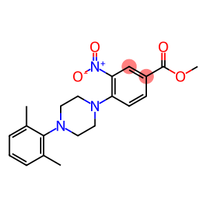 METHYL 4-[4-(2,6-DIMETHYLPHENYL)PIPERAZINO]-3-NITROBENZENECARBOXYLATE