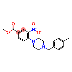 METHYL 4-[4-(4-METHYLBENZYL)PIPERAZINO]-3-NITROBENZENECARBOXYLATE