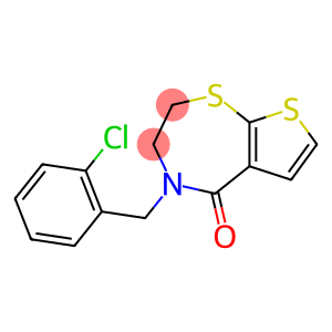 4-(2-CHLOROBENZYL)-3,4-DIHYDROTHIENO[3,2-F][1,4]THIAZEPIN-5(2H)-ONE