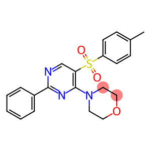 4-[5-(4-methylbenzenesulfonyl)-2-phenylpyrimidin-4-yl]morpholine