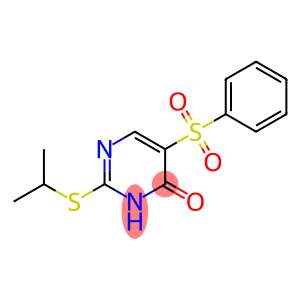 5-(benzenesulfonyl)-2-(propan-2-ylsulfanyl)pyrimidin-4-ol
