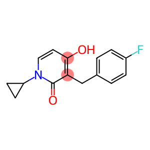 2(1H)-Pyridinone, 1-cyclopropyl-3-[(4-fluorophenyl)methyl]-4-hydroxy-