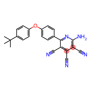 3,4,5-Pyridinetricarbonitrile, 2-amino-6-[4-[4-(1,1-dimethylethyl)phenoxy]phenyl]-