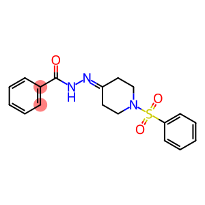 N'-[1-(PHENYLSULFONYL)-4-PIPERIDINYLIDENE]BENZENECARBOHYDRAZIDE