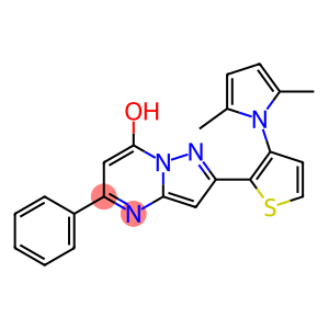 2-[3-(2,5-DIMETHYL-1H-PYRROL-1-YL)-2-THIENYL]-5-PHENYLPYRAZOLO[1,5-A]PYRIMIDIN-7-OL