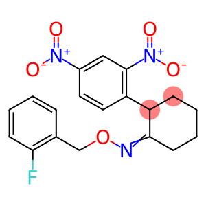 2-(2,4-DINITROPHENYL)CYCLOHEXANONE O-(2-FLUOROBENZYL)OXIME