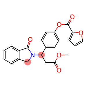 4-[3-METHOXY-3-OXO-1-(1-OXO-1,3-DIHYDRO-2H-ISOINDOL-2-YL)PROPYL]PHENYL 2-FUROATE