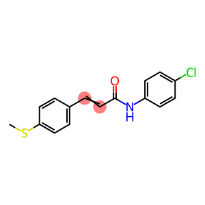N-(4-CHLOROPHENYL)-3-(4-(METHYLTHIO)PHENYL)ACRYLAMIDE