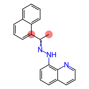 8-[(E)-2-[1-(naphthalen-1-yl)ethylidene]hydrazin-1-yl]quinoline