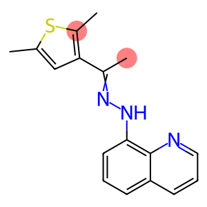 1-(2,5-DIMETHYL-3-THIENYL)-1-ETHANONE N-(8-QUINOLINYL)HYDRAZONE