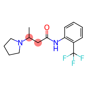 3-(1-PYRROLIDINYL)-N-[2-(TRIFLUOROMETHYL)PHENYL]BUTANAMIDE