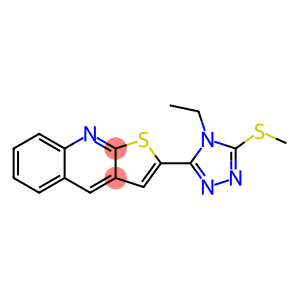 4-ethyl-3-(methylsulfanyl)-5-{thieno[2,3-b]quinolin-2-yl}-4H-1,2,4-triazole