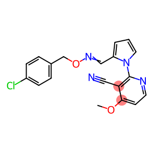 2-[2-(([(4-CHLOROBENZYL)OXY]IMINO)METHYL)-1H-PYRROL-1-YL]-4-METHOXYNICOTINONITRILE