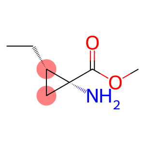 Cyclopropanecarboxylic acid, 1-amino-2-ethyl-, methyl ester, (1R,2S)-rel- (9CI)