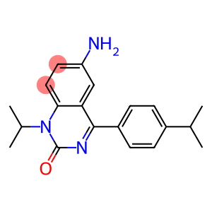 6-AMINO-1-ISOPROPYL-4-(4-ISOPROPYLPHENYL)-1H-QUINAZOLIN-2-ONE