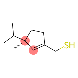 1-Cyclopentene-1-methanethiol,3-methyl-3-(1-methylethyl)-,(3R)-(9CI)