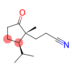 Cyclopentanepropanenitrile, 1-methyl-2-(1-methylethyl)-5-oxo-, (1R,2R)-rel- (9CI)