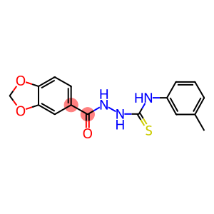 2-(1,3-benzodioxol-5-ylcarbonyl)-N-(3-methylphenyl)hydrazinecarbothioamide