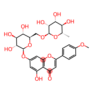 7-[[6-O-(6-deoxy-alpha-L-mannopyranosyl)-beta-D-glucopyranosyl]oxy]-5-hydroxy-4'-methoxyflavone