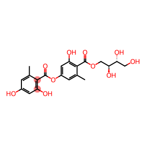 Benzoic acid, 2,4-dihydroxy-6-methyl-, 3-hydroxy-5-methyl-4-[[(2S,3R)-2,3,4-trihydroxybutoxy]carbonyl]phenyl ester