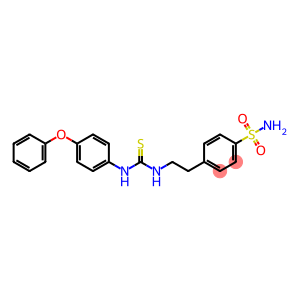 4-(2-{[(4-phenoxyanilino)carbothioyl]amino}ethyl)benzenesulfonamide