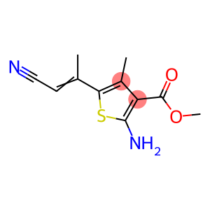 methyl 2-amino-5-[(1E)-1-cyanoprop-1-en-2-yl]-4-methylthiophene-3-carboxylate