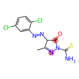4-[(2,5-dichlorophenyl)diazenyl]-3-methyl-5-oxo-4,5-dihydro-1H-pyrazole-1-carbothioamide
