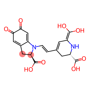 2,6-Pyridinedicarboxylic acid, 4-(2-((2S)-2-carboxy-2,3-dihydro-5,6-dihydroxy-1H-indol-1-yl)ethenyl)-2,3-dihydro-, (2S)-