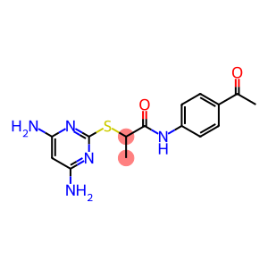 N-(4-acetylphenyl)-2-[(4,6-diaminopyrimidin-2-yl)sulfanyl]propanamide