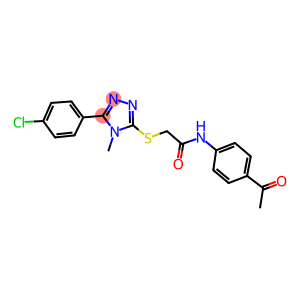 N-(4-acetylphenyl)-2-{[5-(4-chlorophenyl)-4-methyl-4H-1,2,4-triazol-3-yl]sulfanyl}acetamide