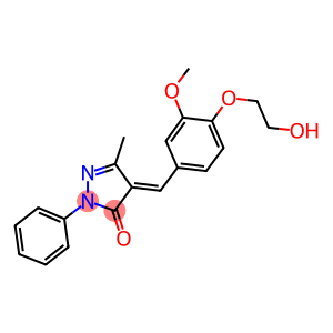 4-[4-(2-hydroxyethoxy)-3-methoxybenzylidene]-5-methyl-2-phenyl-2,4-dihydro-3H-pyrazol-3-one