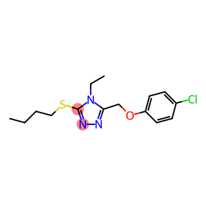 3-(butylsulfanyl)-5-[(4-chlorophenoxy)methyl]-4-ethyl-4H-1,2,4-triazole