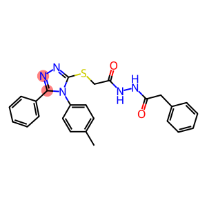 2-{[4-(4-methylphenyl)-5-phenyl-4H-1,2,4-triazol-3-yl]sulfanyl}-N'-(phenylacetyl)acetohydrazide