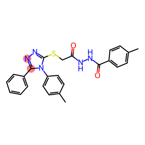 N'-(4-methylbenzoyl)-2-{[4-(4-methylphenyl)-5-phenyl-4H-1,2,4-triazol-3-yl]sulfanyl}acetohydrazide