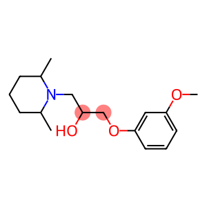 1-(2,6-dimethyl-1-piperidinyl)-3-(3-methoxyphenoxy)-2-propanol