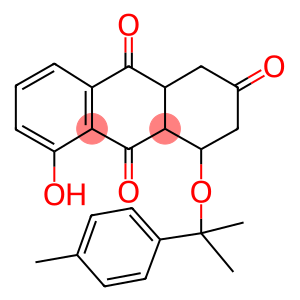 5-hydroxy-4-[1-methyl-1-(4-methylphenyl)ethoxy]-3,4,4a,9a-tetrahydro-2,9,10(1H)-anthracenetrione