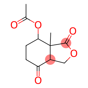 3a-methyl-3,7-dioxooctahydro-2-benzofuran-4-yl acetate