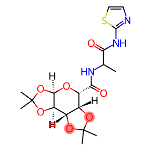 alpha-D-Galactopyranuronamide,1,2:3,4-bis-O-(1-methylethylidene)-N-[1-methyl-2-oxo-2-(2-thiazolylamino)ethyl]-(9CI)