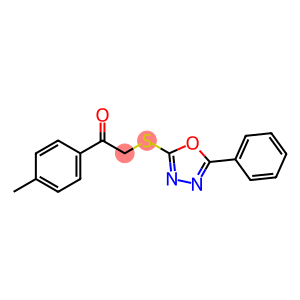 Ethanone, 1-(4-methylphenyl)-2-[(5-phenyl-1,3,4-oxadiazol-2-yl)thio]-