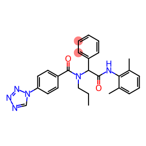 Benzeneacetamide, N-(2,6-dimethylphenyl)-alpha-[propyl[4-(1H-tetrazol-1-yl)benzoyl]amino]- (9CI)